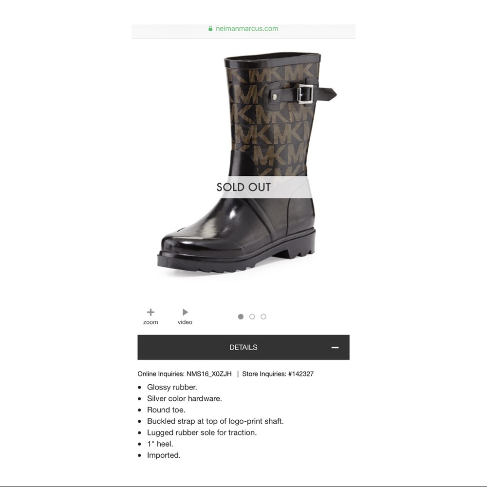 Micheal Kors Logo Rainboots